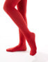 Фото #4 товара ASOS DESIGN 50 denier red tights