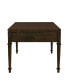 Martha Stewart Kenna 44" Fluted 2-Drawer Wood Coffee Table