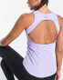 Nike Yoga Luxe Dri-FIT tank in lilac