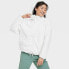 Фото #4 товара Women's High Pile Fleece 1/2 Zip Pull Over - All in Motion Cream XL