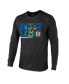 Фото #3 товара Men's Threads Black Brooklyn Nets City and State Tri-Blend Long Sleeve T-shirt