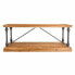 Centre Table Alexandra House Living Brown Black Grey Iron Fir wood 60 x 50 x 121 cm