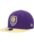 ფოტო #2 პროდუქტის Men's Purple, Gold Orlando City SC Two-Tone 9FIFTY Snapback Hat