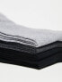 Фото #3 товара Lindex 4 pack socks in grey and black tones