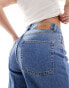 JJXX Tokyo high waisted wide leg jeans in mid blue Mittelblaues Denim, W32 L30 - фото #2