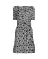 ფოტო #1 პროდუქტის Women's Elbow Sleeve Tie Waist Dress