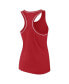 ფოტო #4 პროდუქტის Women's Red Washington Capitals Wordmark Logo Racerback Scoop Neck Tank Top