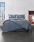 Фото #4 товара Microfiber Duvet Cover 3-PC Solid Color, King/Cal King