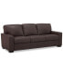 Фото #15 товара Ennia 82" Leather Queen Sleeper Sofa, Created for Macy's