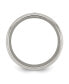 Фото #2 товара Titanium Black Carbon Fiber Inlay and CZ Wedding Band Ring