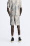 Фото #3 товара Трикотажные шорты с принтом тай-дай ZARA