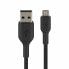 Фото #1 товара Универсальный кабель USB-MicroUSB Belkin CAB007bt1MBK Чёрный 1 m
