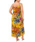 Фото #2 товара Plus Size Floral-Print Square-Neck Maxi Dress