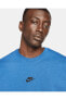 Фото #2 товара Sportswear Premium Essentials Mavi Erkek Tişört, Erkek Oversize Mavi T-Shirt