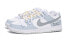 Фото #3 товара 【定制球鞋】 Nike Dunk Low 字母 解构 高街 防滑耐磨 低帮 板鞋 男款 雾霾蓝 / Кроссовки Nike Dunk Low DV0831-101