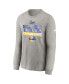 Фото #3 товара Big Boys Heather Gray Los Angeles Rams Super Bowl LVI Champions Locker Room Trophy Collection Long Sleeve T-shirt