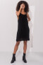 Фото #4 товара Женское вязаное летнее платье черное на бретелях Factory Price