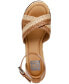 Фото #5 товара Women's Odell Crossband Flatform Espadrille Wedge Sandals