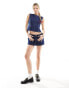 Lioness lowrise denim mini skirt co-ord in indigo wash Синий, 40 - фото #2