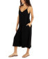 ფოტო #4 პროდუქტის Juniors' Solid Waimea Wide-Leg V-Neck Jumpsuit