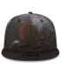 Фото #3 товара Men's Black Cleveland Browns Ink Dye 2022 Sideline 9FIFTY Snapback Hat