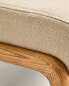 Фото #8 товара Ash wood and linen footrest stool