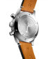 ფოტო #2 პროდუქტის Men's Swiss Automatic Chronograph Avigation BigEye Brown Leather Strap 41mm