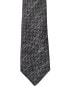 Canali Grey Silk Tie Men's Grey Os