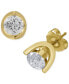 ფოტო #7 პროდუქტის Diamond Tension Mount Stud Earrings (1-1/2 ct. t.w.) in 14k White or Yellow Gold