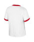 Фото #2 товара Women's x Wrangler White Distressed Alabama Crimson Tide Freehand Ringer T-shirt
