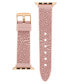 Фото #1 товара Ремешок для часов STEVE MADDEN Легкий розовый кремниевый ремешок с выточенным узором и логотипом Swirl Band совместим с Apple Watch 38/40/41мм