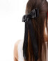 Фото #8 товара ASOS DESIGN hair clip with bow detail in black