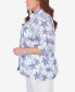 Фото #4 товара Plus Size All American Stars and Stripe Button Down Blouse