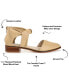 ფოტო #6 პროდუქტის Women's Tayler Twisted Ankle Strap Flats