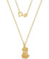 Фото #2 товара Disney children's Winnie the Pooh 15" Pendant Necklace in 14k Gold