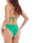 Фото #4 товара Weekday Shore bikini bottom in green exclusive to ASOS