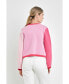 ფოტო #2 პროდუქტის Women's Color Block Sweater Cardigan