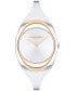 ფოტო #1 პროდუქტის Women's Two Hand Two-Tone Stainless Steel Bangle Bracelet Watch 30mm