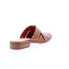 Фото #8 товара Bed Stu Alba F377006 Womens Brown Leather Slip On Heeled Sandals Shoes 7