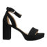 Фото #1 товара CL by Laundry Go On Block Heels Womens Black Dress Sandals GASP-002-001