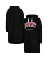 ფოტო #1 პროდუქტის Women's Black Ohio State Buckeyes Take a Knee Raglan Hooded Sweatshirt Dress