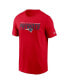 Men's Red New England Patriots Muscle T-shirt