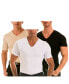 Фото #2 товара Insta Slim Men's 3 Pack Compression Short Sleeve V-Neck T-Shirts