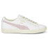 Фото #1 товара Puma Clyde Base Lace Up Womens White Sneakers Casual Shoes 39009105