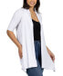 ფოტო #2 პროდუქტის Loose Fit Open Front with Half Sleeve Cardigan