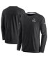 Фото #4 товара Men's Black Las Vegas Raiders Sideline Lockup Performance Long Sleeve T-shirt