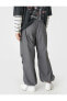 Фото #5 товара Paraşüt Pantolon Bol Kesim Beli Bağcıklı Paçası Lastikli Cep Detaylı