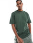 River Island short sleeve studio t-shirt in medium green Mittelgrün, S - Chest 35-37 - фото #1