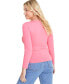 Фото #2 товара Women's Long-Sleeve Square-Neck Jersey Top, Created for Macy's