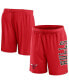 Фото #1 товара Men's Red Chicago Bulls Post Up Mesh Shorts